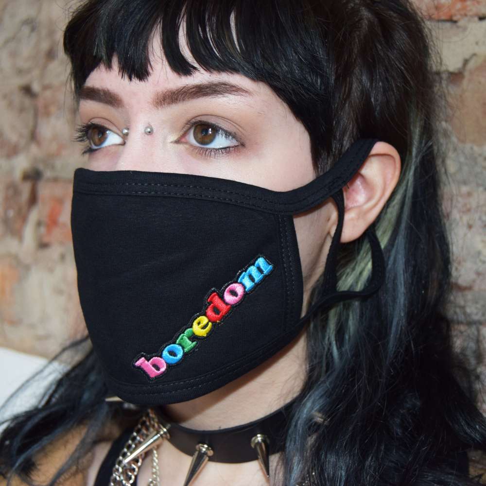 Extreme Largeness - Boredom Face mask - Face mask - Black